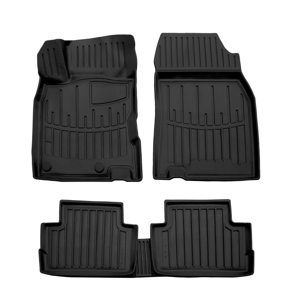 SCOUTT Tappetini Auto in Gomma Su Misura per Renault Kadjar Dal 2015, Set da 4 Pezzi, Tappeti 3D Design con Bordo Alto, Inodore, Qualità Premium