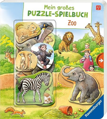 Mein großes Puzzle-Spielbuch: Zoo - Kinderbuch ab 2 Jahren, mit 10 Puzzleteilen für 14,99 EUR bei amazon.de Bild: Mein großes Puzzle-Spielbuch: Zoo - Kinderbuch ab 2 Jahren, mit 10 Puzzleteilen für 14,99 EUR bei amazon.de