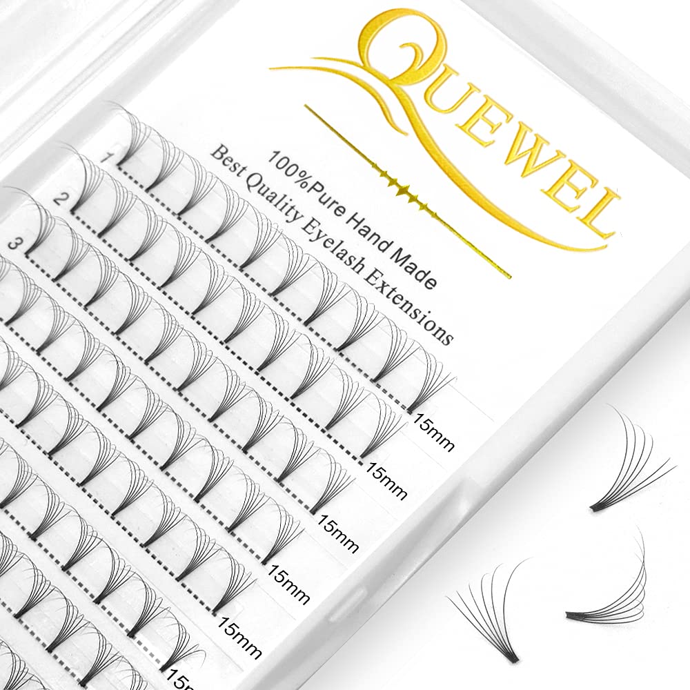 Premade Fan Volume Lash Extensions 6D 0.07D MIX8-15mm Russian Pre Made Fan Lashes | 3D 4D 5D 6D 0.07/0.10 C/D Curl 8-15mm | Long Lasting | Easy Application（6D 0.07D MIX8-15mm） — view 13