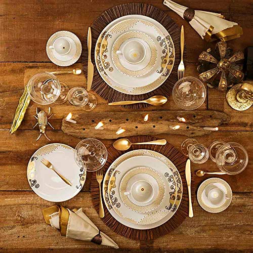 Conjunto de Pratos Fundos 6 Peças Golden - Oxford