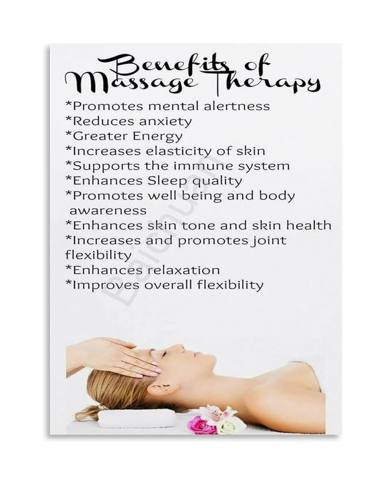 SSOPTMCB Wellness Benefits of Traditional Thai Canvas Painting Wall Decor for Bedroom Living Room Relaxation(Framed,12x18inch(30x45cm))