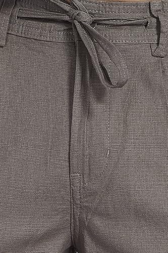 Image of DIVISIVE Men's Relaxed Fit Front Pleated Cotton Linen Blend Trousers