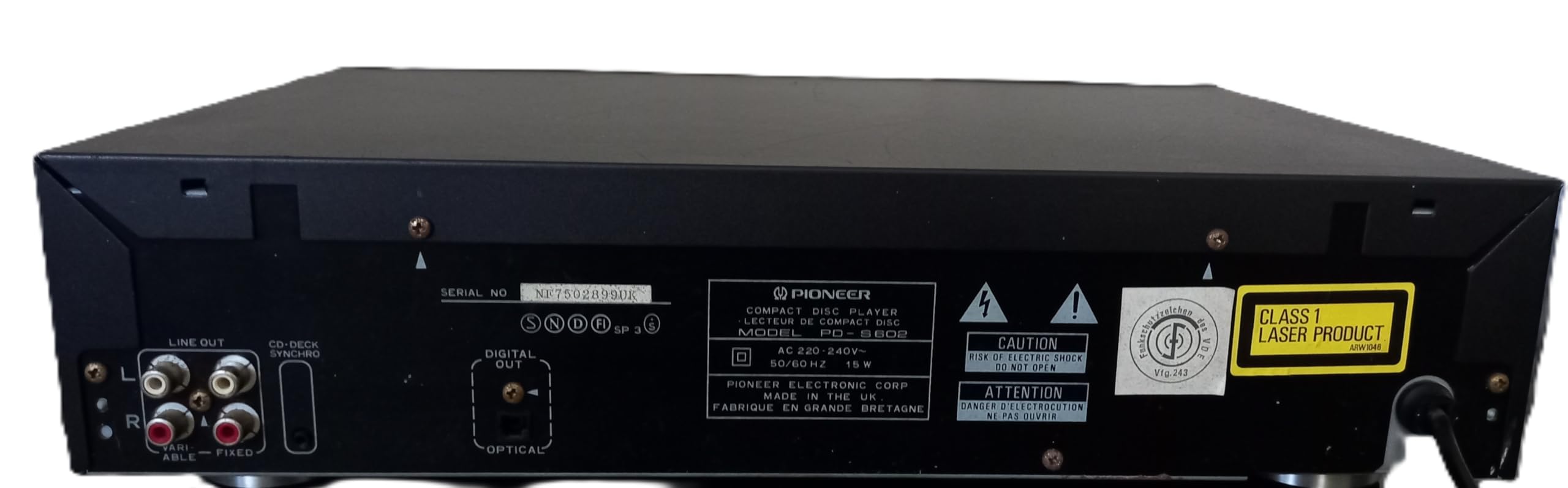 Compatibile con lettore CD Pioneer HiFi PD 202