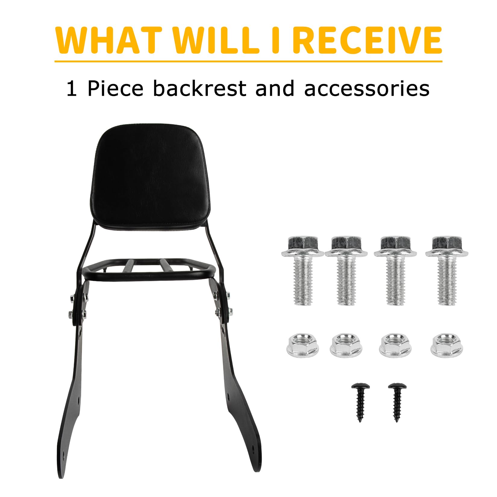 Almohadilla del Asiento del Respaldo Trasero de la Motocicleta con Portaequipajes para Rebel CMX500 CMX300 2017-2025, PSLER Pasajero Sissy Bar