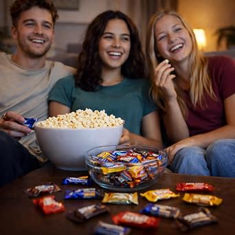 Assorted Chocolate Candy Bag Individually Wrapped Bulk Mix of Fun Size Bars, Peanut Butter Cups & Wafer Favorites Great for Snacking, Parties & Gifting (2 Pounds)