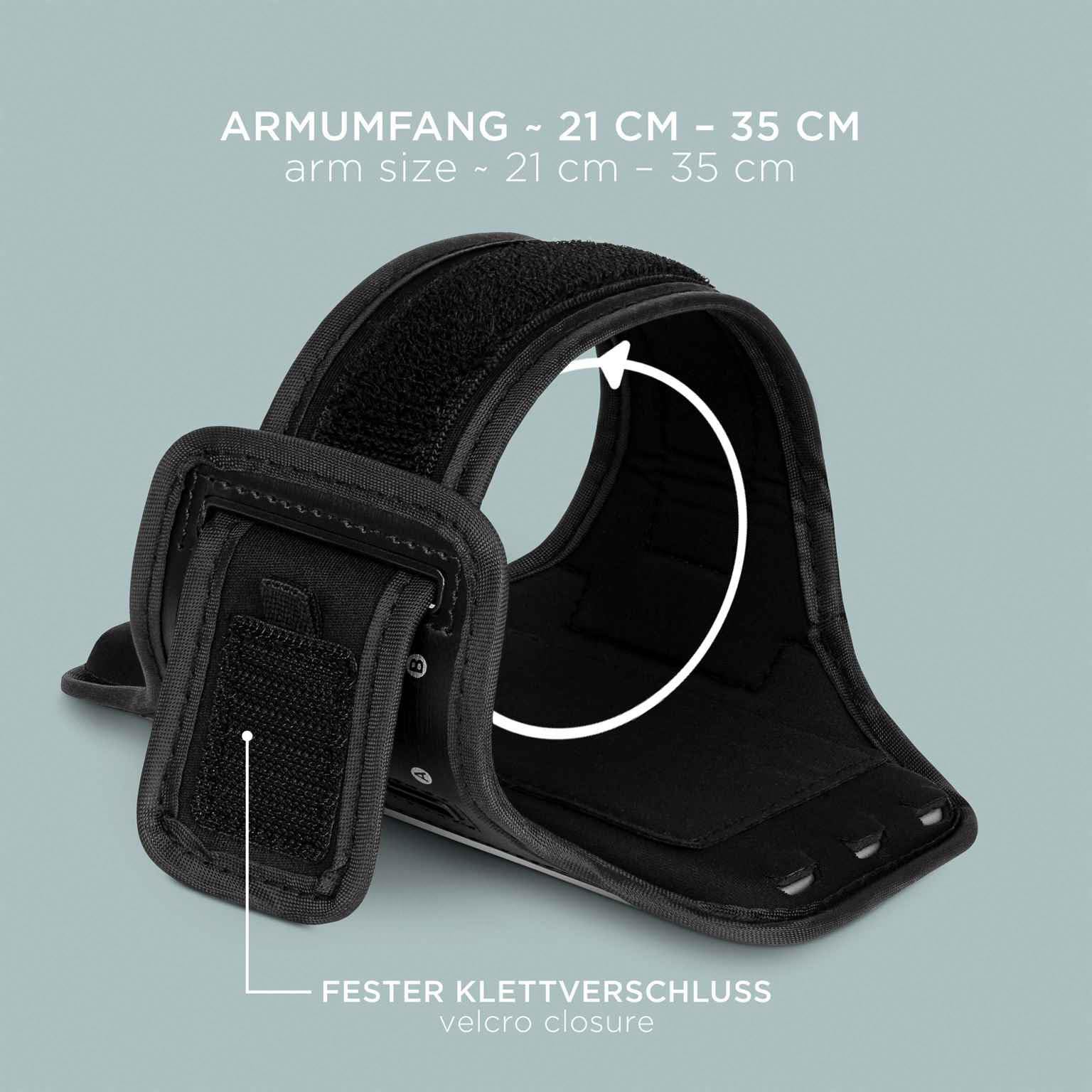 ONEFLOW Workout Case für Samsung Galaxy Z Fold 7 Sportarmband zum Joggen mit Touch Fenster, Handy Armband für Sport und Outdoor, Handyhalterung für den Arm, Lauftasche Jogging, Schwarz