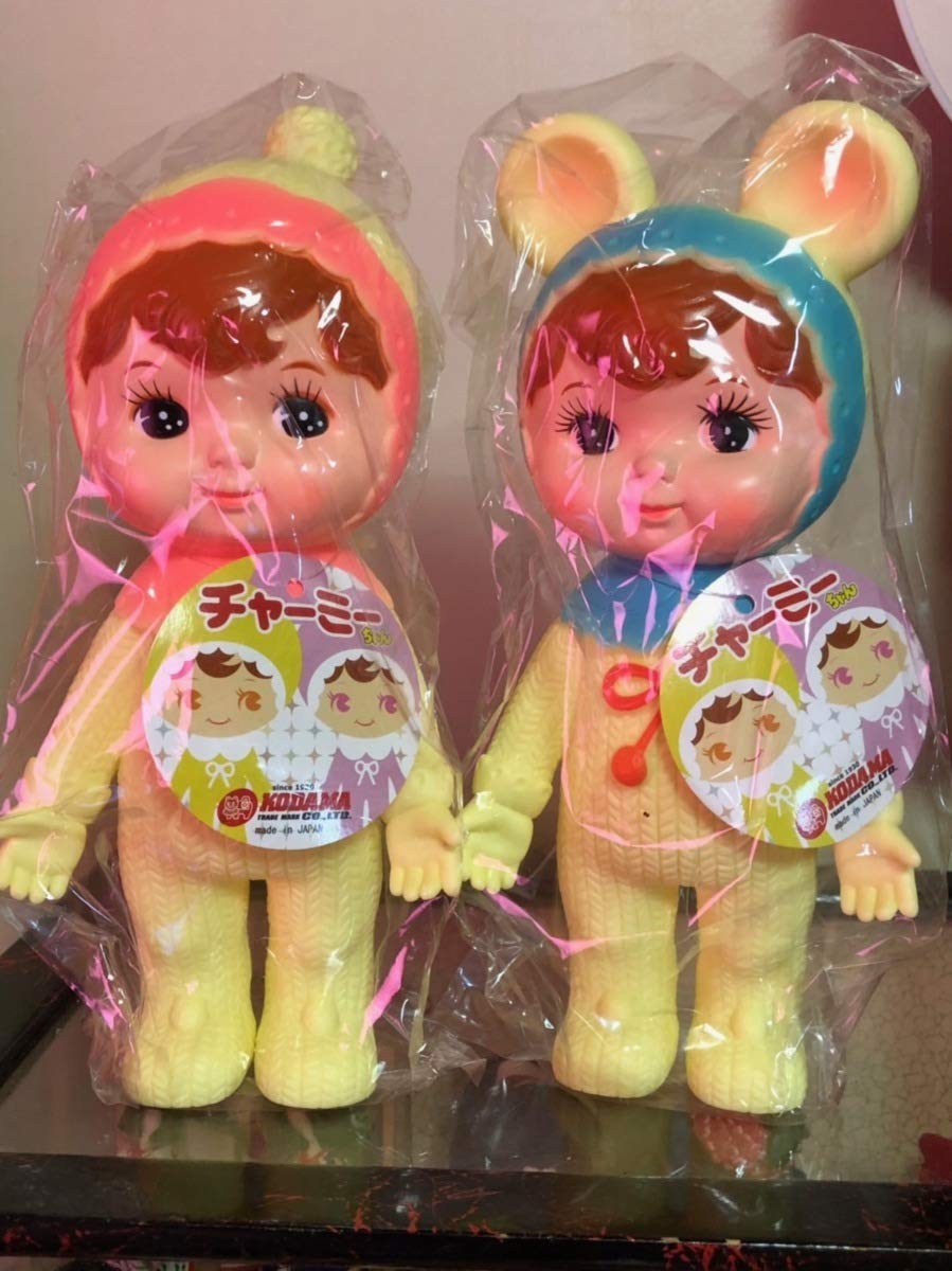昭和レトロ ソフビ赤ちゃん2対セット(JAPAN製)