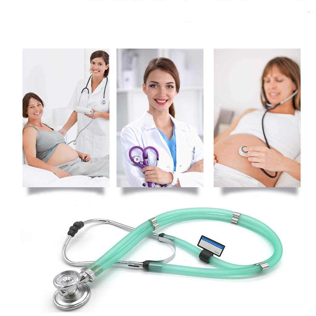 YangRy Estetoscopio, Estetoscopio multifunción de Doble Tubo, el médico Profesional Puede Escuchar el Sonido del corazón fetal con Estetoscopio,Orange