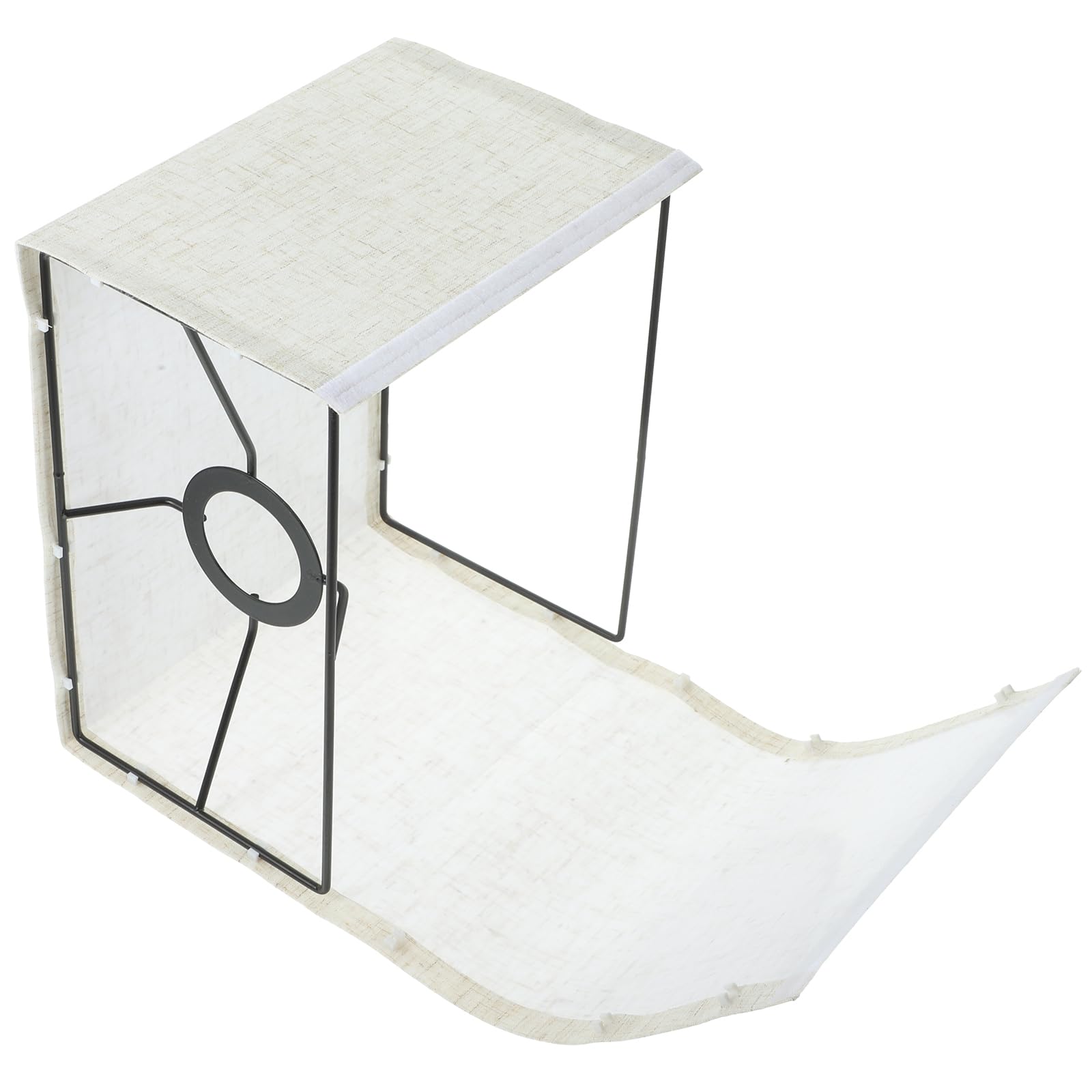 HOMSFOU Pantalla De Lámpara Rectangular Beige De Lino Para Decoración Interior Sombra Para Mesa Y Pie Ideal Para Dormitorio Y Sala De Estar Juego De 2 Piezas
