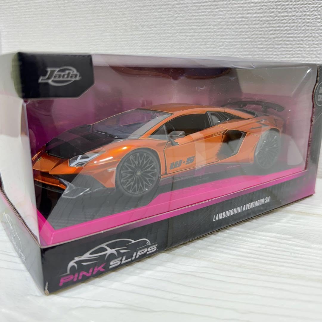 Lamborghini Aventador ミニカー グレー/オレンジ Leo Models 1:43 Lamborghini Aventador LP 700-4 築 2010