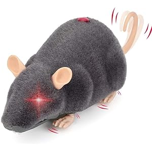 CALOVER Gift for Kids Men Women Cats Dogs Prank Or Trick Party Holiday Gags Funny Toys Gift Wireless Rat Remote Control…