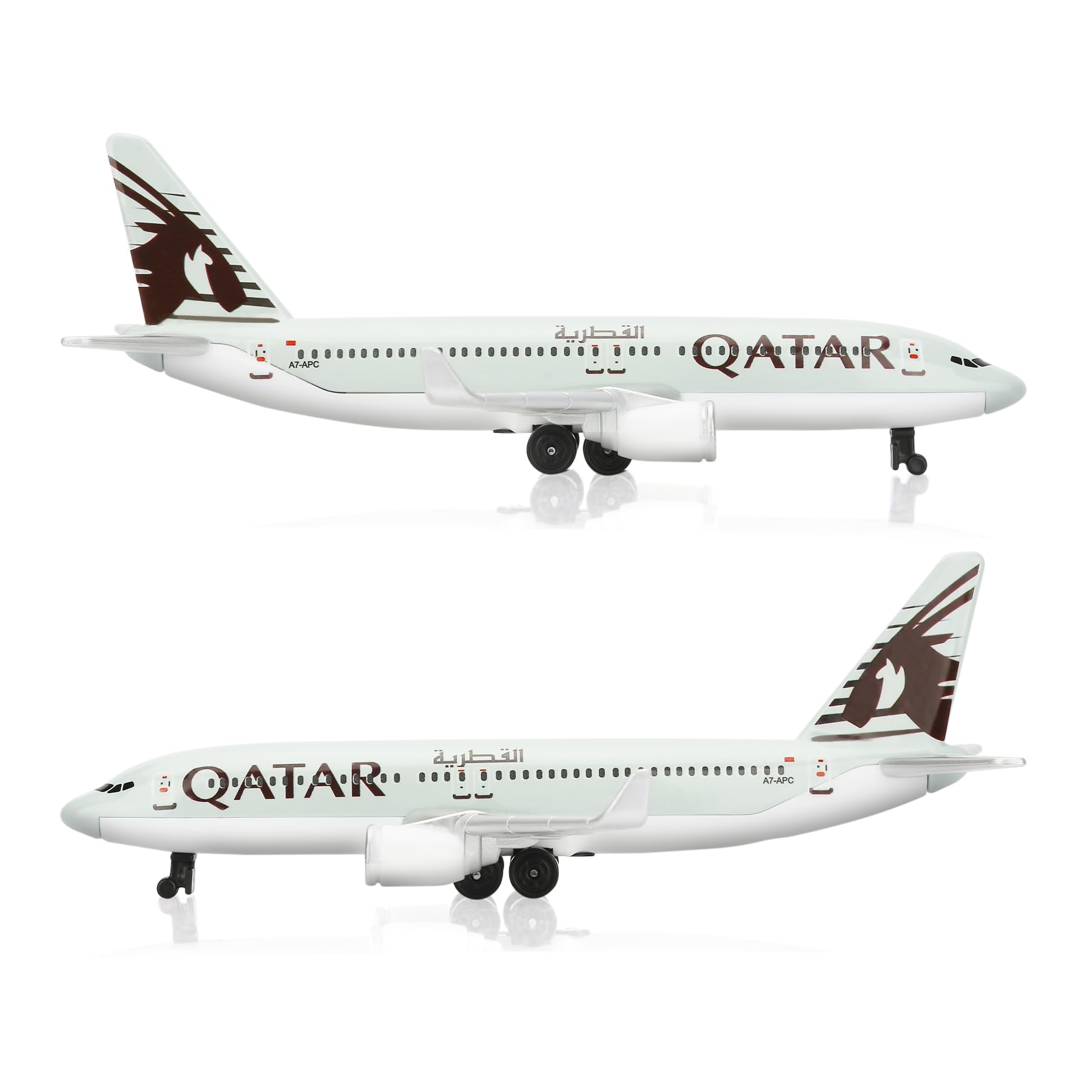 EcoGrowth Model Airplane Qatar 380 Plane Model Plane Airplane for Collection & Gifts, Green - Image 2