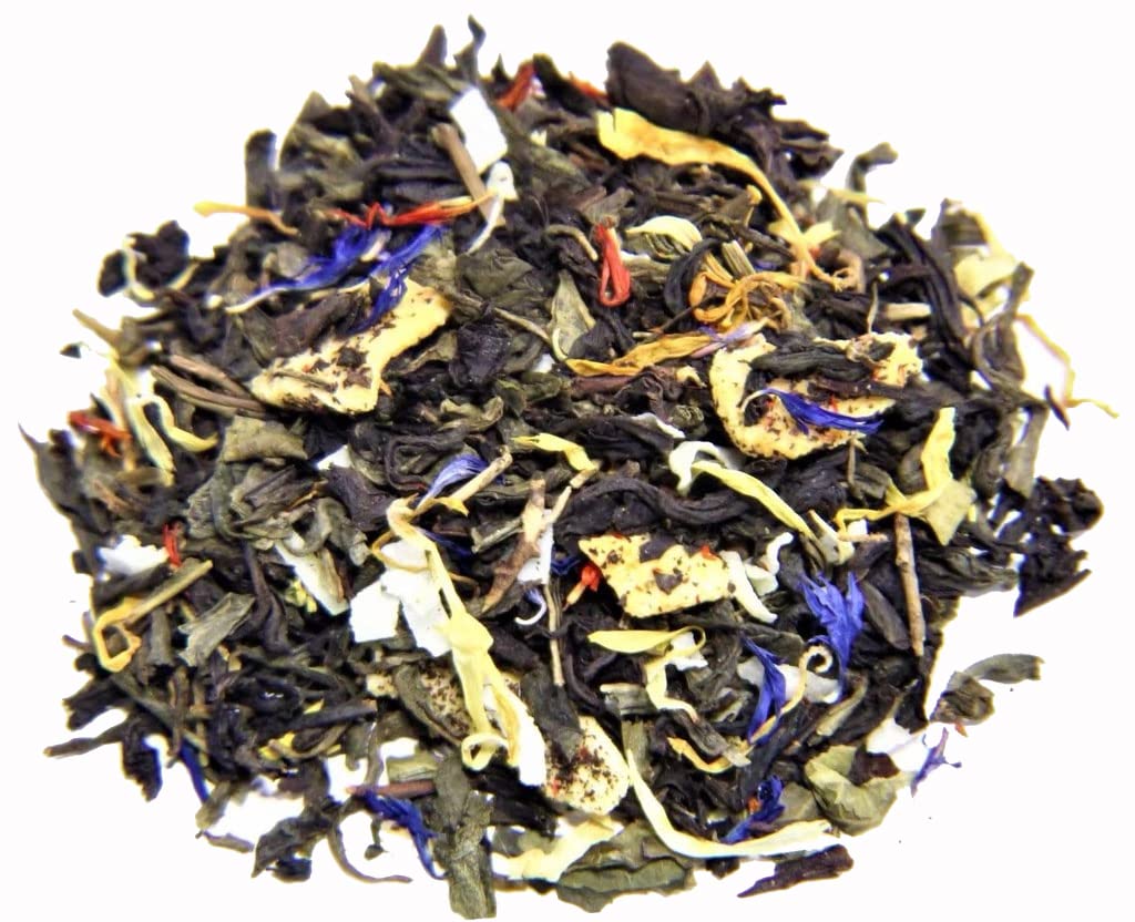 Nelson's Tea - Coconut Mango Passionfruit - Black Loose Leaf Tea - Black and green tea, dried mango, dried pineapple, cornflowers, coconut, safflower, and marigold - 1lb