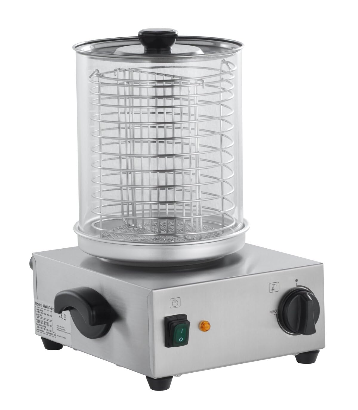 GastroHero Hot Dog Maker & Hot Dog Maker & scalda salsicce, compatto Hotdog Maker per snack e gastronomia, fornello per salsicce e macchina hot dog