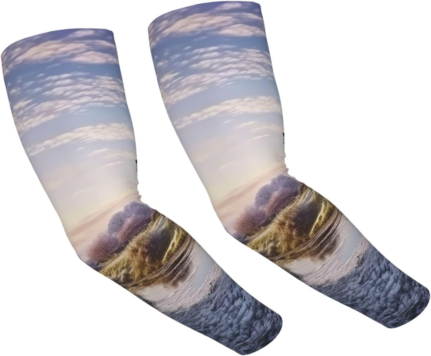 Landscape with a Traditional Windmill Arm Sleeve for Men Women UV Protection Cooling Sun Sleeves Compression Tattoo Sleeve Cover