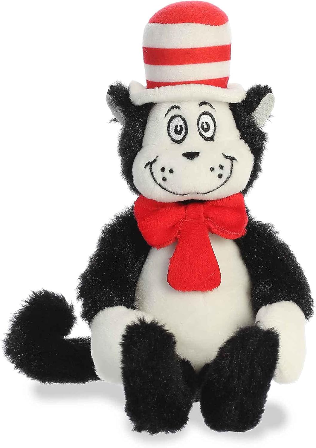 Aurora® Whimsical Dr. Seuss™ Shoulderkin™ Cat in The Hat Stuffed Animal - Officially Licensed Plush for Imaginative Play - Perfect for Kids and Adults - Multicolor 8 Inches