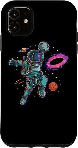 Vista 10 de iPhone 7 Plus/8 Plus astronauta baloncesto Dunk Planet Blackhole Moon Landing estuche de regalo
