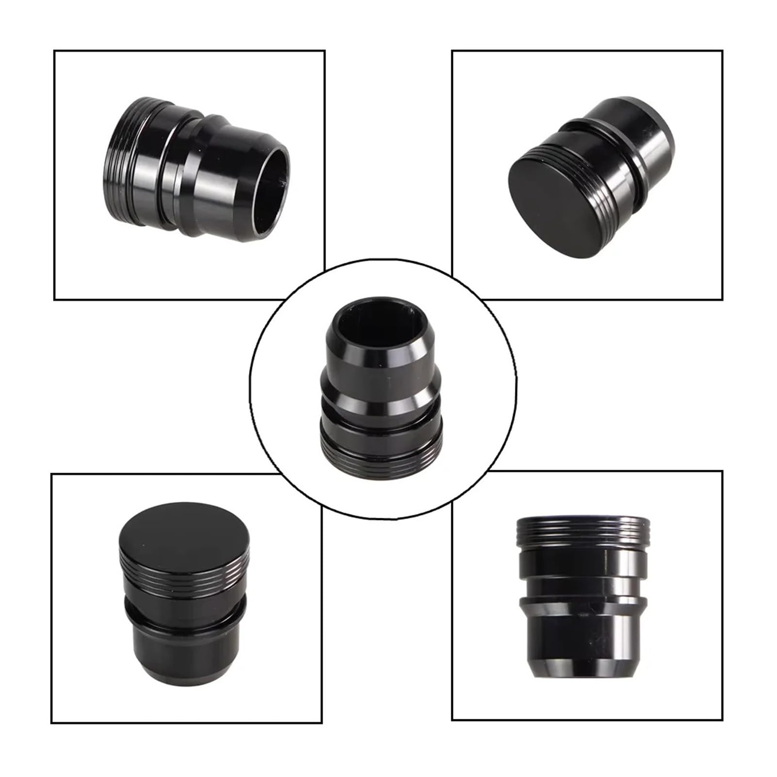 F150 2013-2021 Adapter odpowietrzenia silnika - czarny aluminiowy element układu Turbo, 1 szt