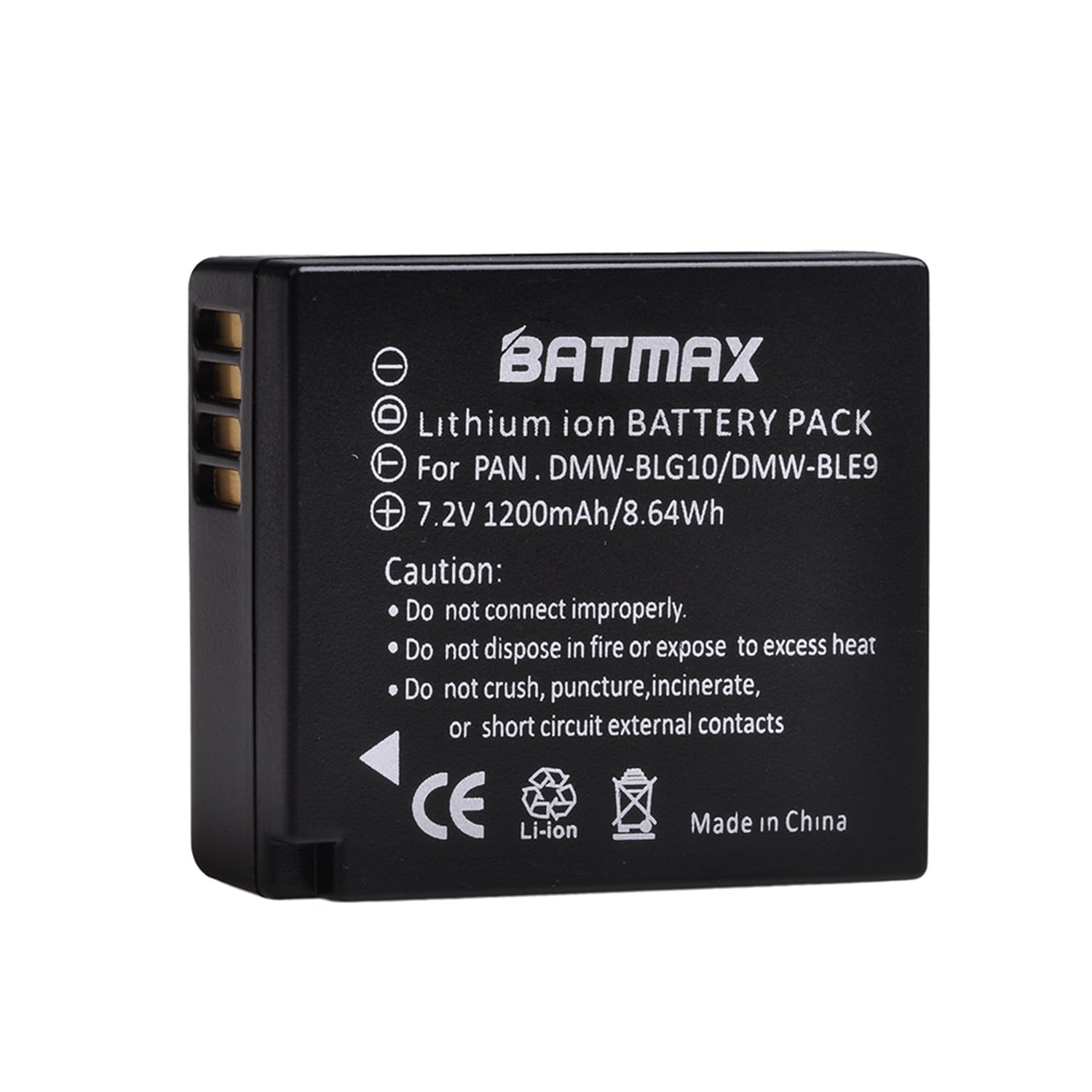Batmax DMW-BLE9 DMW-BLG10 DMW-BLG10E - Caricatore USB rapido per Panasonic DC LX100 II GX9 TZ200 TZ95 TZ90 DMC TZ100 TZ80 GF6 GX7 GX80 LX100 S6 Camera Batmax DMW-BLE9 DMW-BLG10 DMW-BLG10E - Caricatore USB rapido per Panasonic DC LX100 II GX9 TZ200 TZ95 TZ90 DMC TZ100 TZ80 GF6 GX7 GX80 LX100 S6 Camera