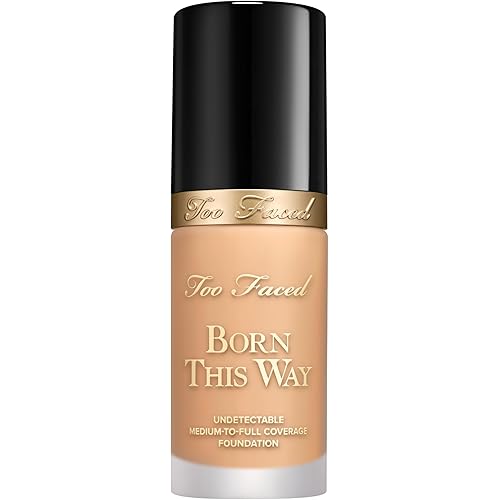 Too Faced Born This Way Natural Finish Longwear Liquid Foundation | Medium-To-Full Coverage | Hydrating + Oil Free
