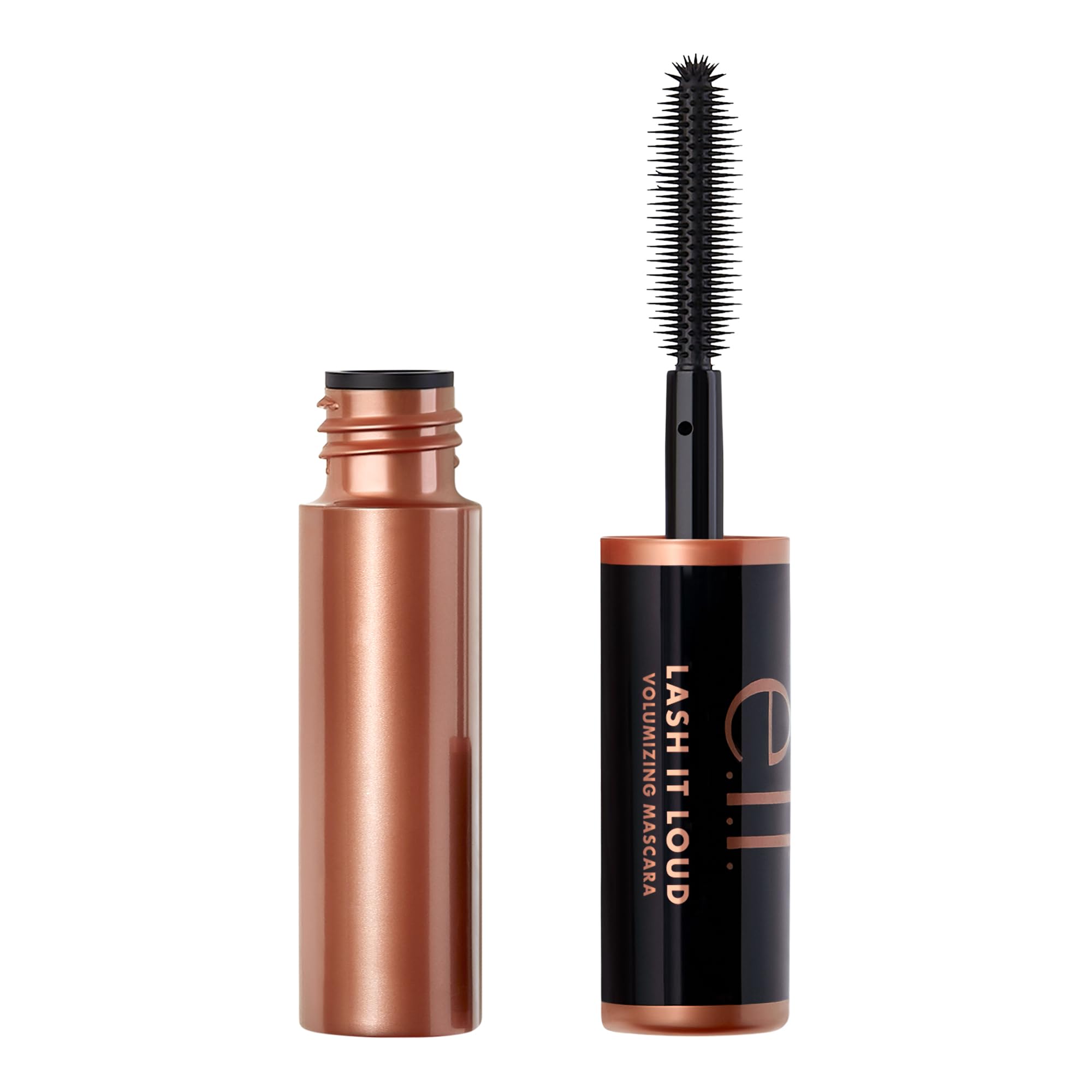 e.l.f. Lash It Loud Mascara Mini, Volumizing & Intensely Pigmented Formula For Fuller & Bolder Lashes, Adds Dimension, Vegan & Cruelty-Free, Black Black 0.16 Ounce (Pack of 1)