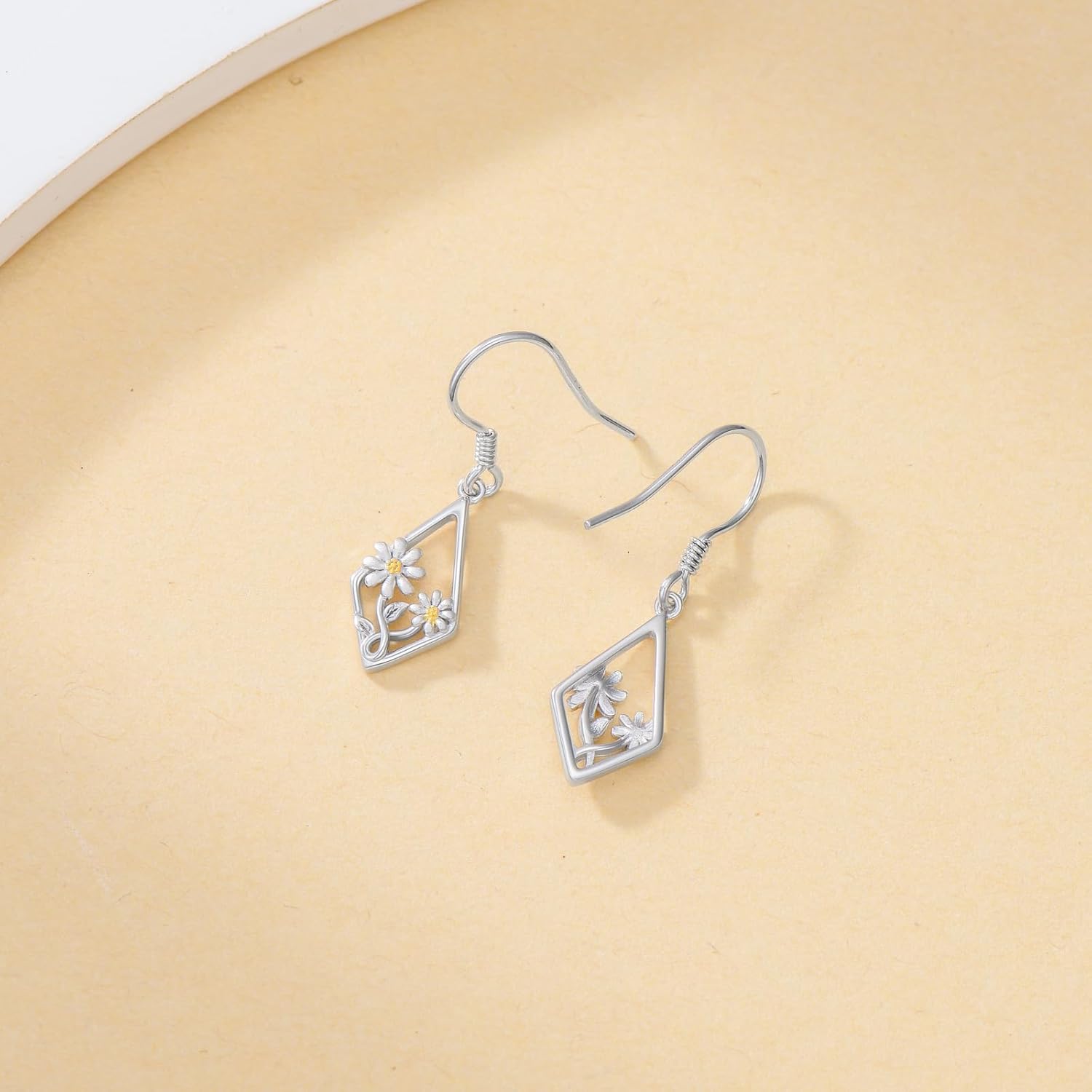 Dangle Leverback Earrings for Women 925 Sterling Silver Sports/Flower/Animal Drop Earrings Jewelry Gifts for Women