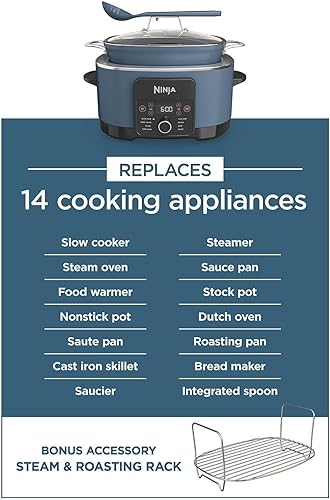 Miniatura 2 de Ninja Foodi PossibleCooker PRO 8.5Qt Multicooker 8 en 1 olla de cocción lenta, horno holandés, calentador de pan salteado al vapor, tapa de vidrio,