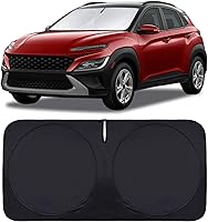 Vista 133 de Parasol, protector plegable para ventana delantera, plegable, visera para parabrisas 240T, cobertura completa para mantener el automóvil fresco