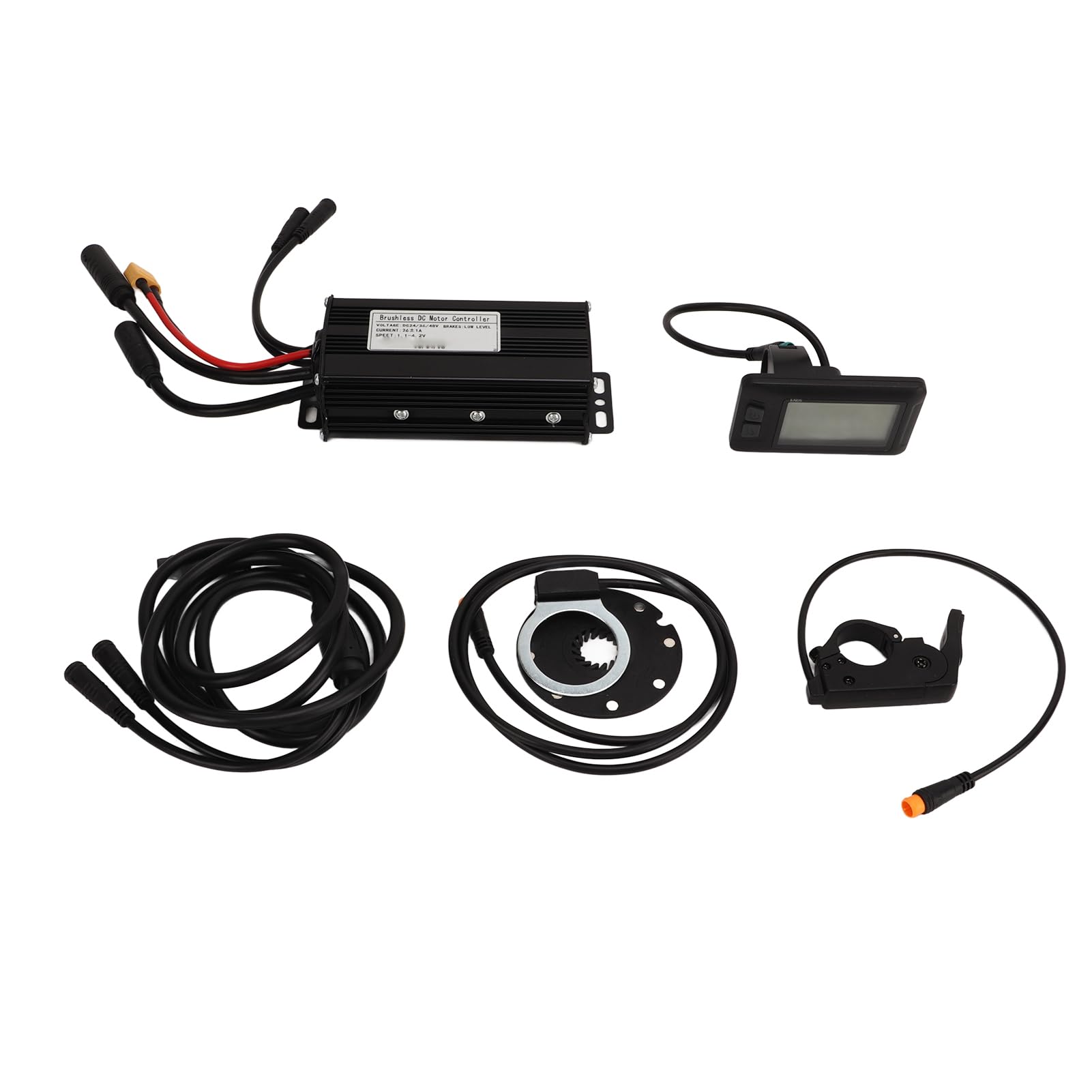 Controlador de 3 modos Sinewave 26A con panel de visualización EN05, kit de controlador de motor de bicicleta eléctrica, conector y acelerador de dedo para scooter eléctrico