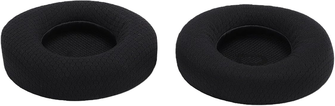 2pcs Ear Pads Replacement for Alienware AW720H AW520H Headphones, Breathable Mesh Fabric Foam Headset Ear Cushions with Memory Foam, for Comfortable Listening Experience
