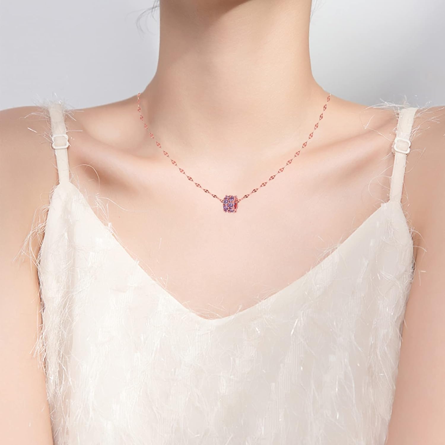TECHSHARE Mothers Day Rose Gifts for Her, Preserved Roses Box with Small Pretty Waist Necklace, Rose Flower Gifts for Her Girlfriend Wife Mom on Valentine Day Wedding Anniversary