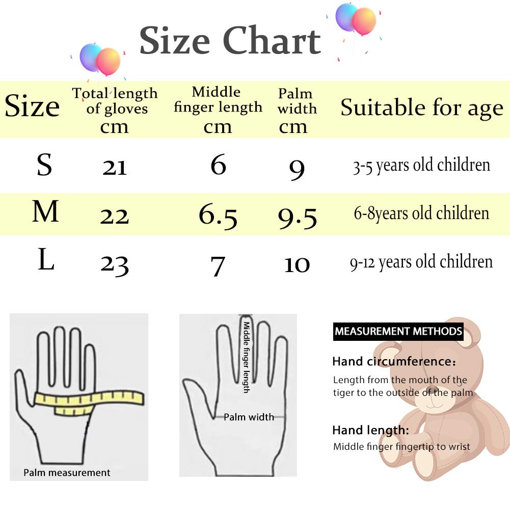 Guantes de esquí para niños y mujeres, impermeables, cálidos, térmicos, para esquí y snowboard - - S (niño 3-5 años)