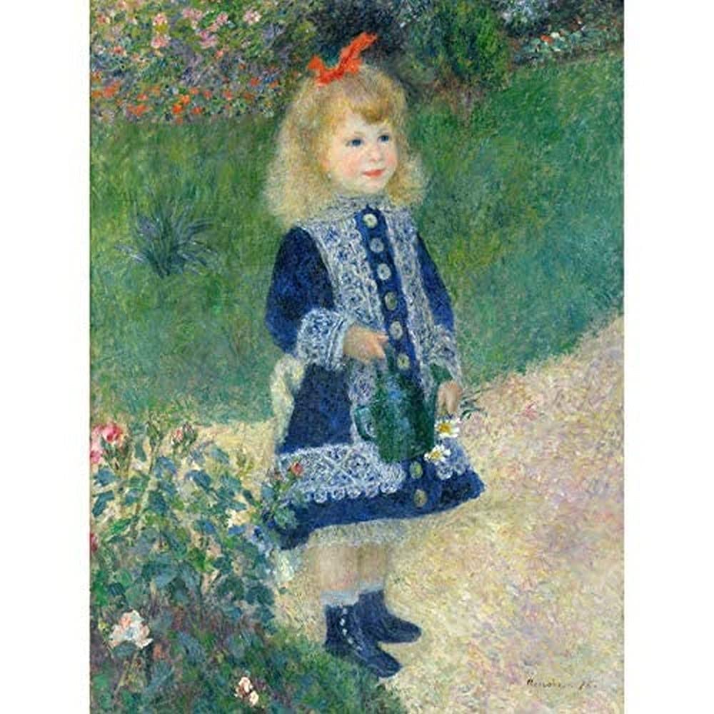 Auguste Renoir A Girl With A Watering Can Art Print Canvas Premium Wall Decor Poster Mural