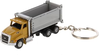 Diecast Masters Cat Micro Ox Stampede Dump Truck Keychain | official Caterpillar Metal Keychain Replica | Model 85998