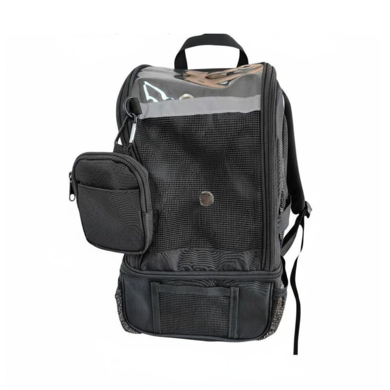 Portatile Borsa Porta Ossigeno Concentratore Sezione Rete Tasche Multiple Manici Ergonomici Compatibilità Universale Adatto a Viaggio Spostamenti Shopping, Nero