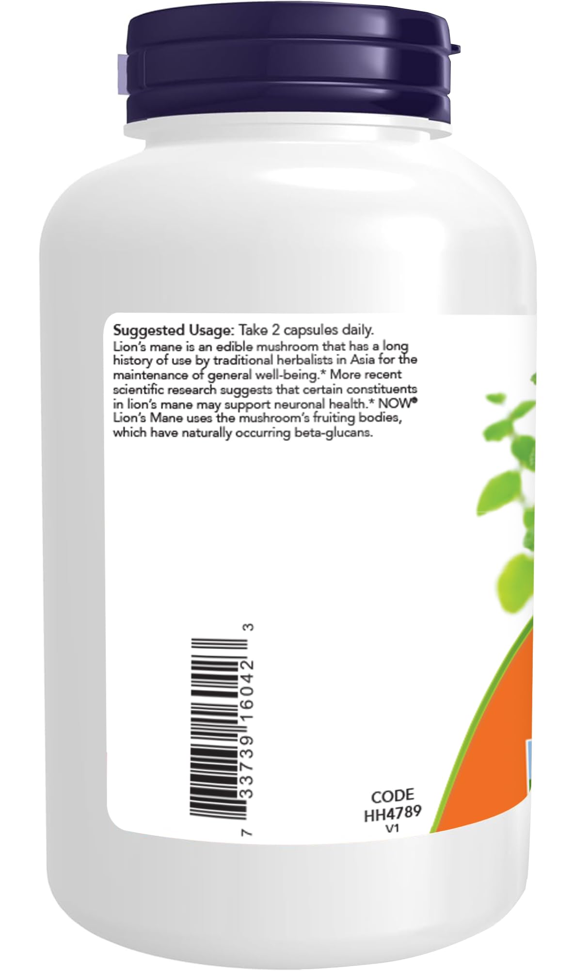 NOW Foods Supplements Lion's Mane 500 mg Super Mushroom Made with Organic Lion's Mane Mushrooms 120 Veg Capsules — Amazon image 3