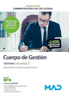 Cuerpo de Gestión de la Administración Civil del Estado . Temario volumen 3