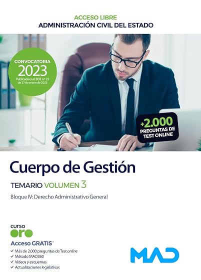 Cuerpo de Gestión de la Administración Civil del Estado . Temario volumen 3