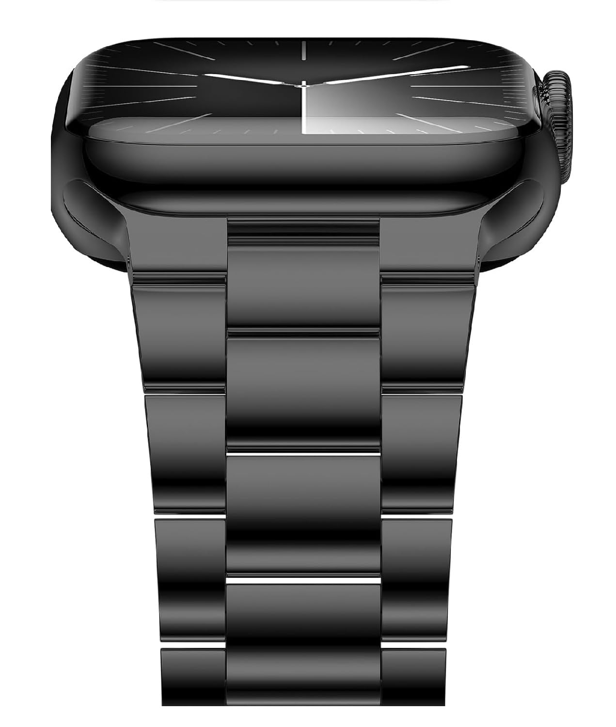 MOROFY Stainless Steel Watch Band Compatible with Apple Watch Ultra 3 |2 |1 Strap 49mm, Series 11 |10 46mm, Series 9 |8 | 7 45mm, Series 6 |5 |4 |SE3 |S2 44mm (Black)