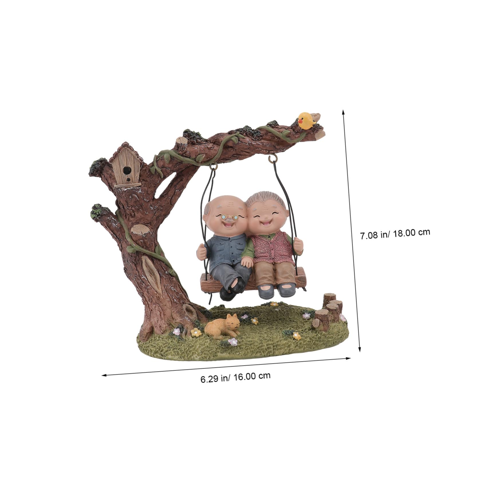Figur Farbe Jubiläumsgeschenk als Zufällige Hochzeits mit Handgefertigtes Kunstharz Ornament Paar für Exquisiter Form Heimdekoration