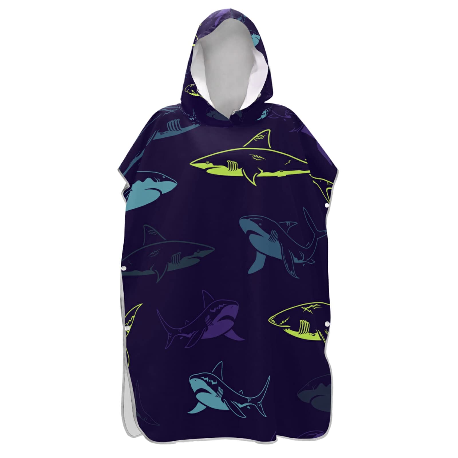 Vestaglia per il cambio di poncho da surf per adulti, senza cuciture, con cappuccio e tasca, ad asciugatura rapida, asciugamano in microfibra, per bagno, spiaggia, all'aperto