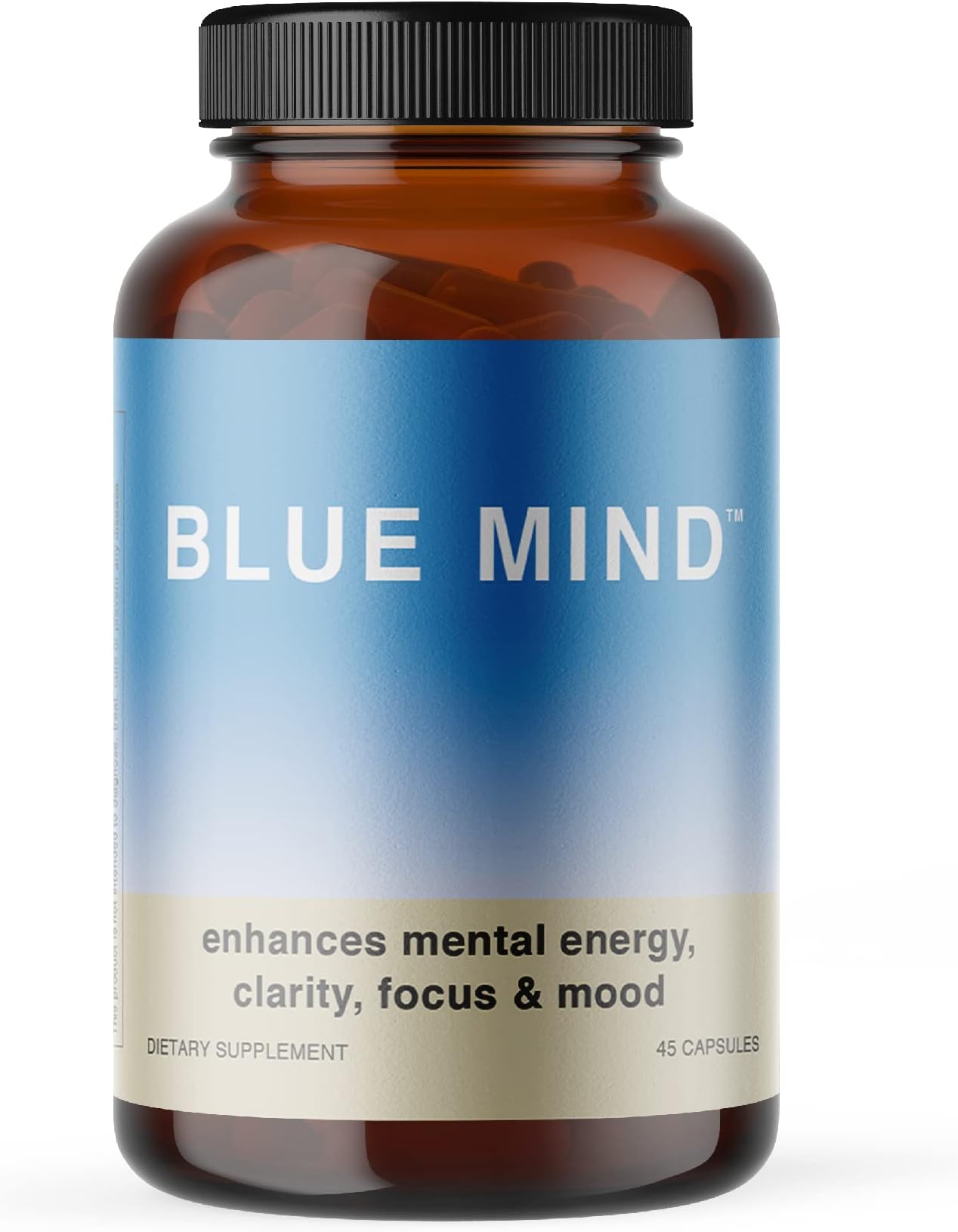 Blue Mind Brain Booster Supplement - Nootropic Brain Supplements for Memory and Focus - Dynamic Brain Nootropics Brain Supplement - Energy and Focus Supplement - 45 Pills