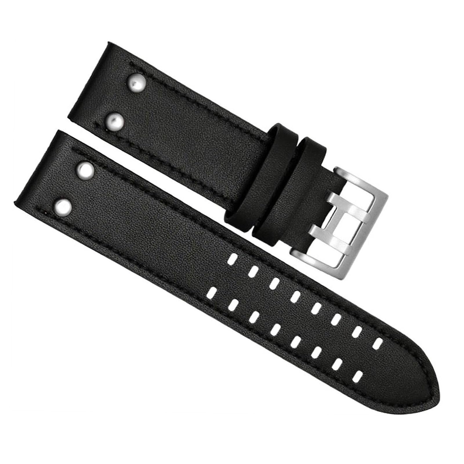 Sangle de montre en cuir véritable pour H77616533 style chic quotidien