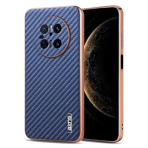 Jiajihua Cover Compatible with Huawei Mate 50 Pro Camera Lens Protector Drop-Proof Shockproof Protective Phone Case Blue