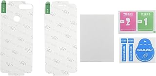 شاشة حماية بتصميم كامل 360 درجة من الجيلاتين، مقاوم للخدش والصدمات لموبايل هواوي Y6 برايم 2018 - شفافة