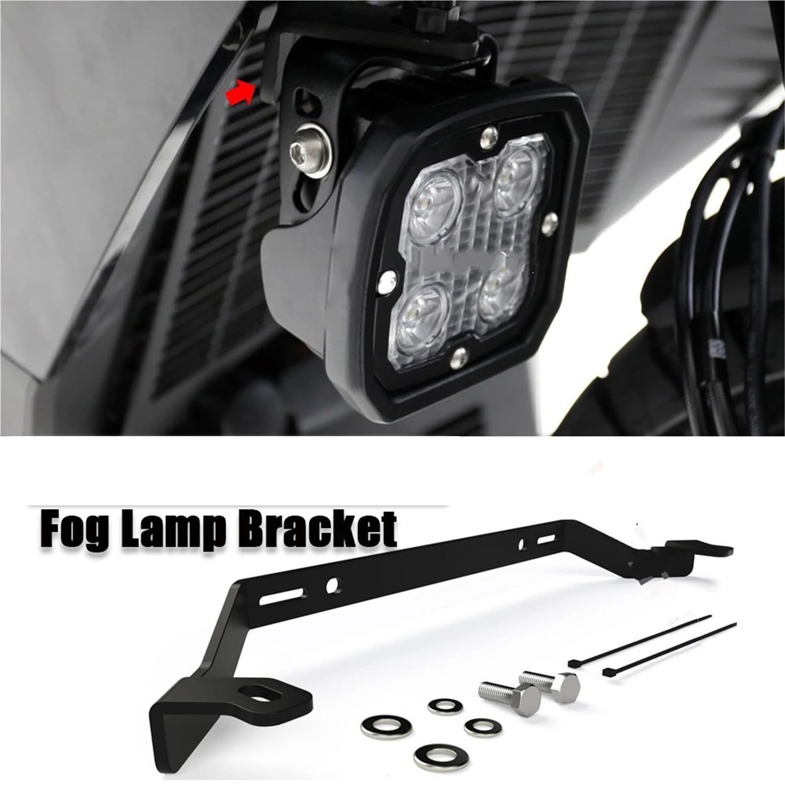 Soporte de montaje de faro Compatible con PANMERICA 1250PA 1250S 2021-2023 soporte de lámpara antiniebla montaje luz auxiliar para motocicleta