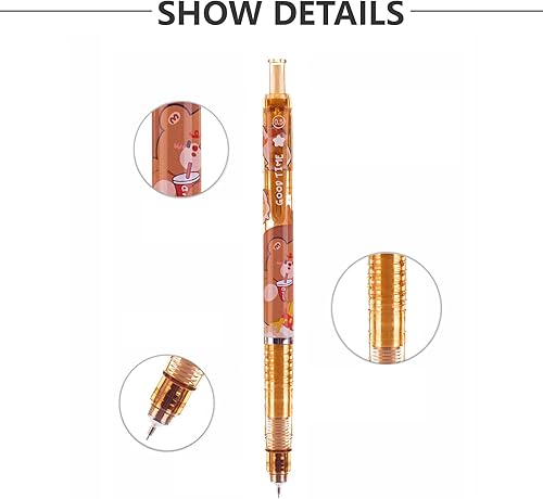 Miniatura 3 de Kawaii Caramel Pudding Bear 0.020 in HB - Juego de recambio para lápices mecánicos (3 lápices + 3 cajas de repuesto)