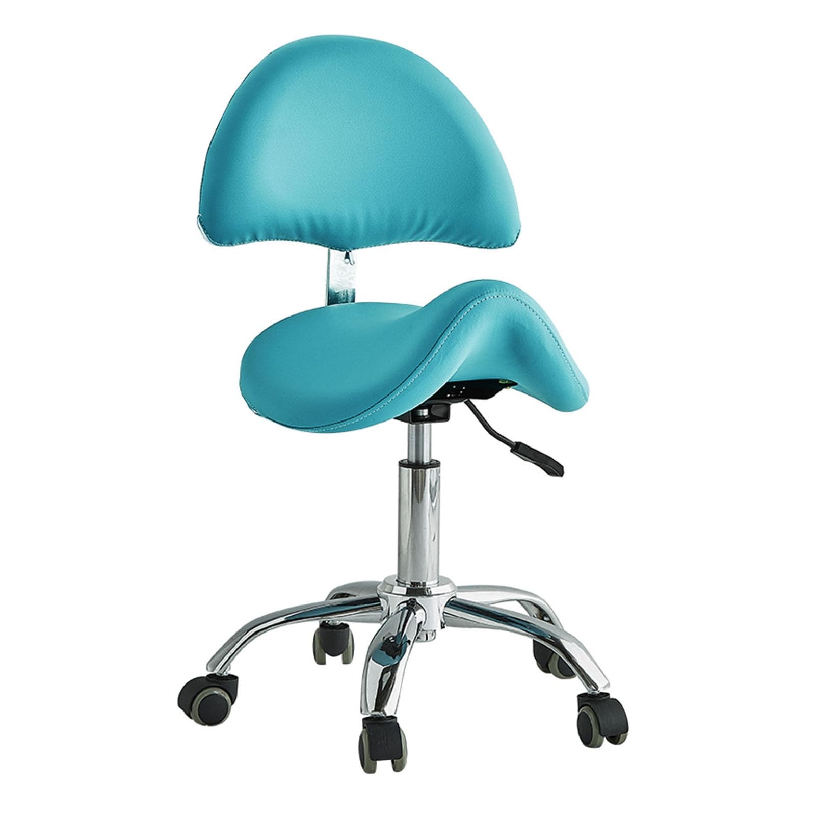Sgabello a Sella, Sedia ergonomica a Sella - Design Girevole Regolabile per cliniche, Spa e Centri Massaggi - Funzione di inclinazione per Il Massimo Comfort (Colore 1)