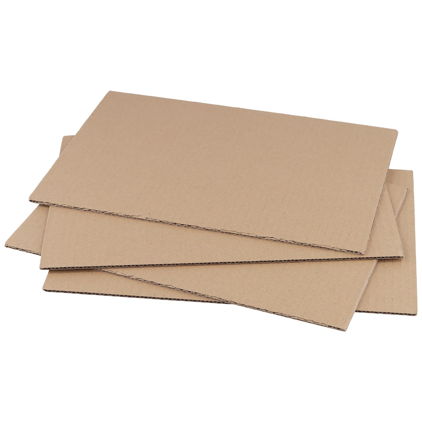 MUKCHAP 60 Pack Rectangle Corrugated Cardboard Sheets 30cm x 20cm x 3mm, 3 Layers Thick Cardboard Insert Sheets Pad for Packaging, Shipping and Crafting - Image 4