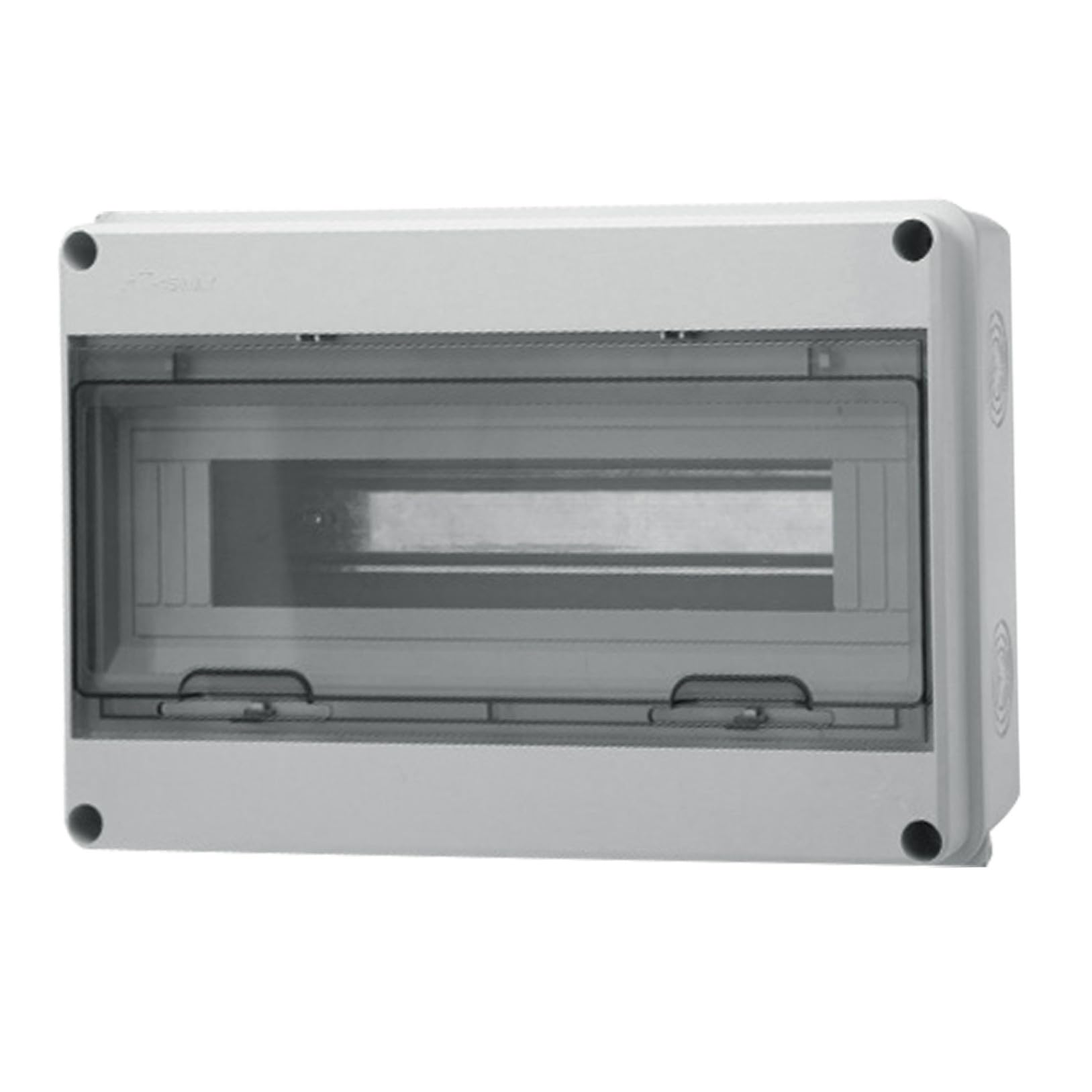Scatola di Distribuzione Elettrica 15 Circuiti Installazione Semplice in Plastica Protezione Ip65 per Uso Esterno e Domestico